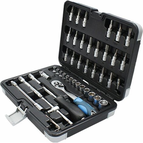Ferrestock FSKSOC046 boîte à outils 46 pièces noir