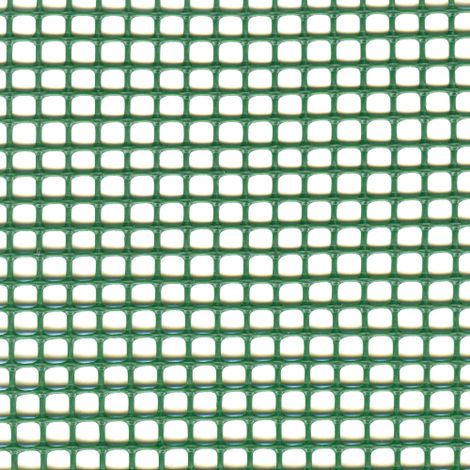 Filet pour balcons en vert 100% polye'thyle'ne maille carre'e 5x5 mm hauteur 100 cm rouleau de 50 me'tres avec bords renforce's (1/7)