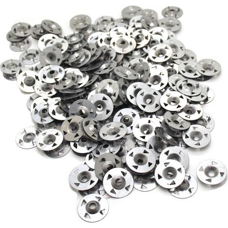 Lot de 200 rondelles à 4 griffes pour plaque de plâtre extrudée, isolation thermique et plaque arrière fixe 28 mm (1/5)