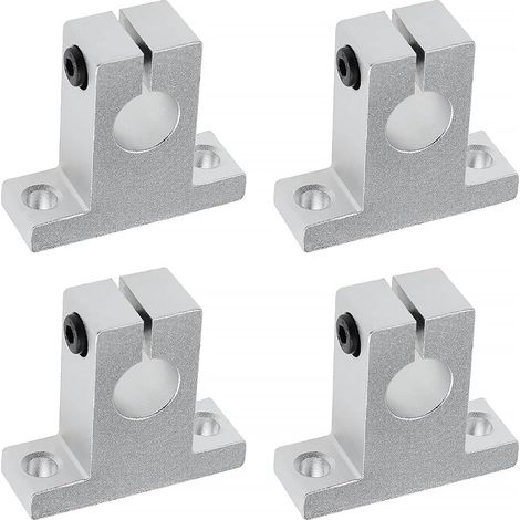 4x SK16 Support d'arbre Linéaire 16mm CNC Unités de Glissière à Billes à Mouvement Linéaire Support de Rail Guide d'arbre pour Imprimante 3D Machine Multi-axes (1/5)