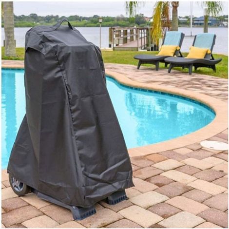 Housse Protection Robot Nettoyeur Piscine - Etanche Anti Poussiere - 420D - Noir - 55,9 x 66 x 106,7 cm - 1 Piece (1/4)