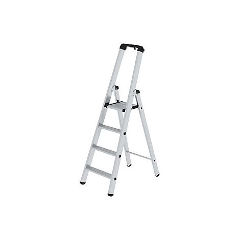 Escalera tipo tijera de peldaños planos  ascenso por un lado 