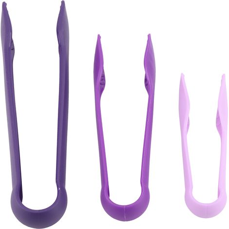 3 Pièces Pinces à Pain Multifonction en Plastique pour Cuisine (Violet) (1/5)