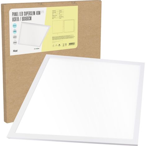 Superslim LED-Panel 48W 4.800Lm 6000ºK 60x60Cm UGR19 40.000H [BX3-PL-595-48-CW] (1/5)