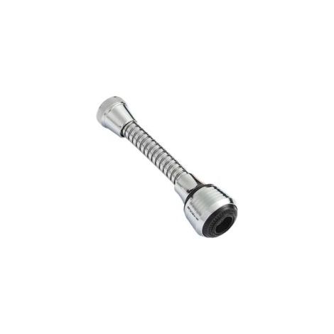 Aireador flexible de 360° para grifo de fregadero de cocina, extensión de ABS cromado pulido - Crezuo