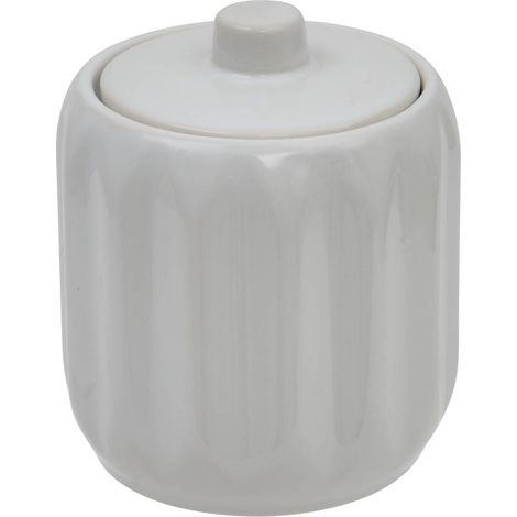 Vaso per cotone colorama in ceramica, diametro 12,5 cm, bianco - 5five (1/2)