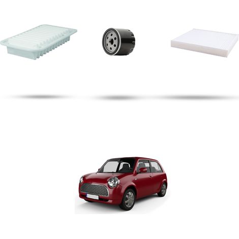 Kit tagliando 3 filtri compatibile con Daihatsu Trevis 1.0i 43kw dal 2006 (1/5)