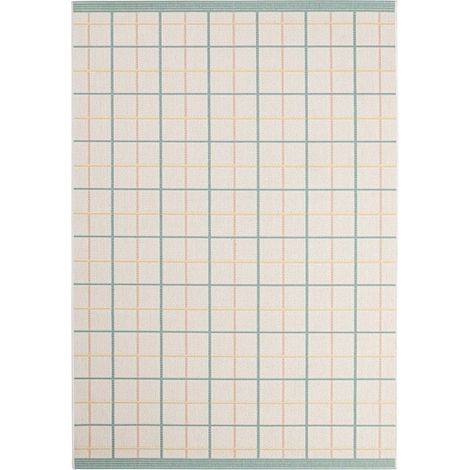 Bizzotto Teppich Nour 200x290 cm in grün, blau und gelb für innen und außen