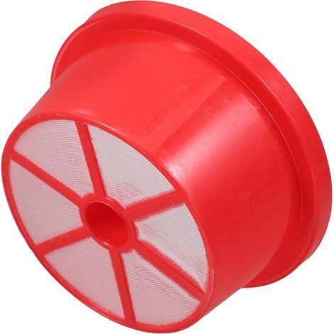 Red Drum Tip Filter for Agricultural Backpack Sprayer, PP, 142mm Diameter, Fine Mesh Screen for Removing Impurities, Easy Installation (1/5)