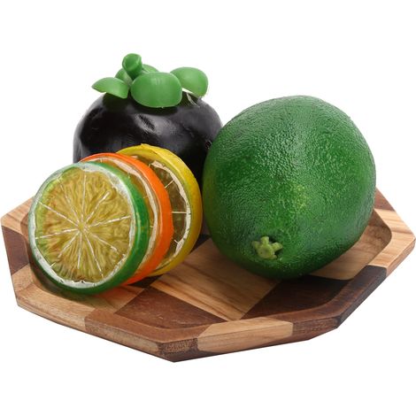 Plateau de service en bois motif grille pour fruits, thé, dessert, pain - 15,5x15,5 cm (1/5)