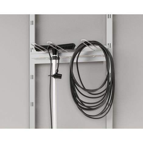 Hörmann Ecostar Gerätehalter für "Euroline" und "Juno" Gerätehäuser, silber, 48 cm
