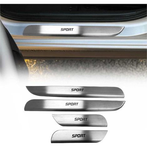 OMAC Couverture de Seuil de Porte pour Peugeot 3008 2017-2024 Acier INOX chromé 4 Pcs (1/5)