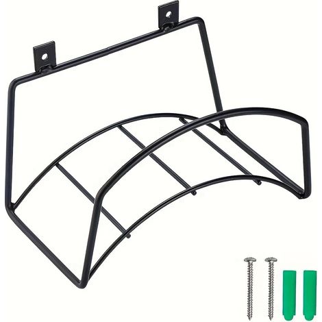 Support mural pour tuyau d'arrosage Acier inoxydable - Dimensions 23,5x13x14.3 cm - Installation facile (1/5)