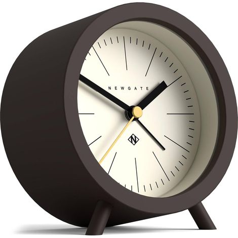 Réveil  Conception Moderne du Canon  Marron Chocolat  Idéal pour Le Chevet, Le Bureau ou l’étagère  Accessoire Moderne rétro scandinave pour Chambre et Bureau (1/5)