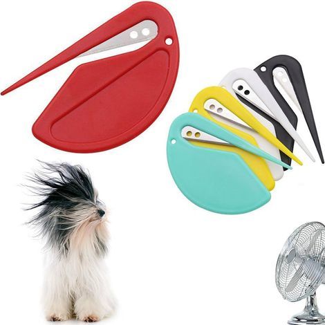 Pet Detangling Comb - Tapered Guide for Dogs and Cats, Penetrates Knots and Allows the Blade to Cut Hair (1/5)