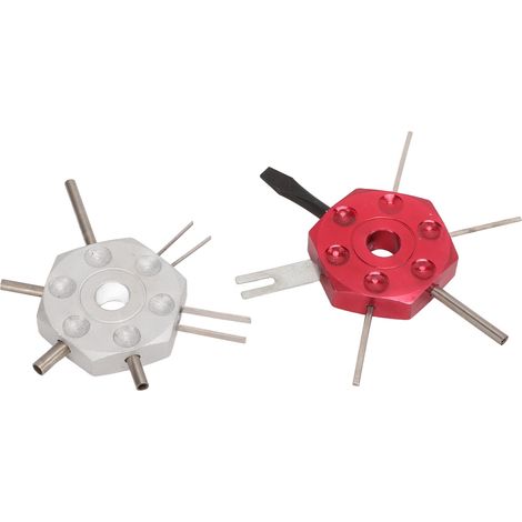 Kit 2 outils d'extraction de broches pour connecteurs électriques, extracteur de bornes métallique, outil de réparation automobile, démontage de cosses, pour voiture (1/5)
