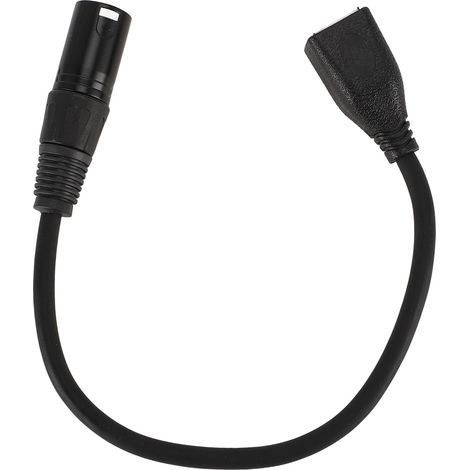 Câble adaptateur XLR mâle 3 broches vers RJ45 femelle, connecteur Ethernet XLR mâle vers RJ45 en cuivre OFC et PVC pour contrôleur DMX CON série scène/studio, 30 cm (11,8 pouces). (1/5)