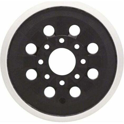 Lot de deux disques abrasifs de 125 mm avec huit trous d'aspiration. Compatibles avec les ponceuses Bosch GEX 125-1 AE, PEX 220 A et PEX 220 AE. (1/3)