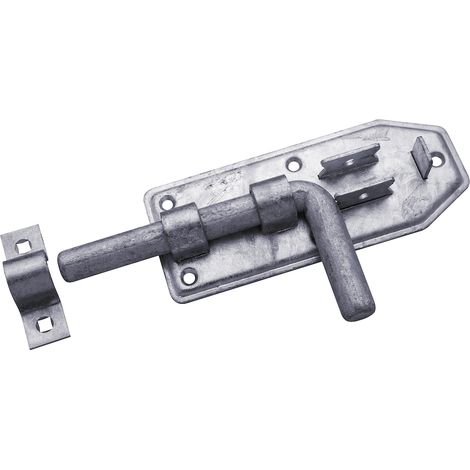 N+D Bolzenriegel Stahl verzinkt mit Schlaufe 180 mm lang