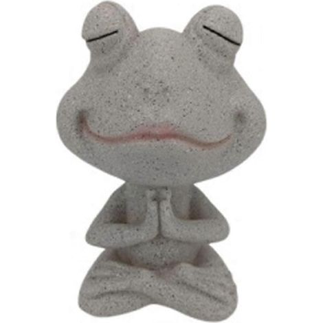 Pot de fleurs d'intérieur/extérieur, motif grenouille yoga B-- (1/5)