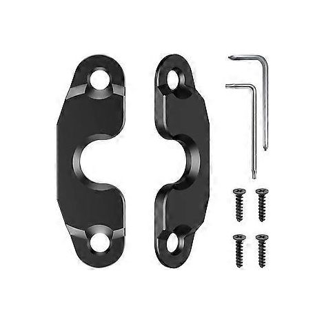 Reparatursatz für Sonnenblendenclips, Aluminiumlegierung, schwarz eloxiert, Ersatzteil für JK 2018 JL 2018 (1/5)