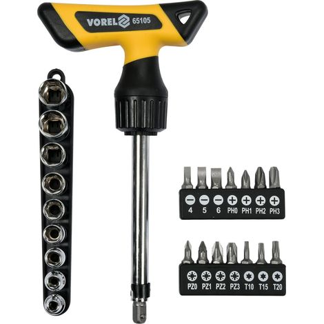 Schraubendrehersatz Vorel 65105 ergonomischer Griff Ratsche (1/5)
