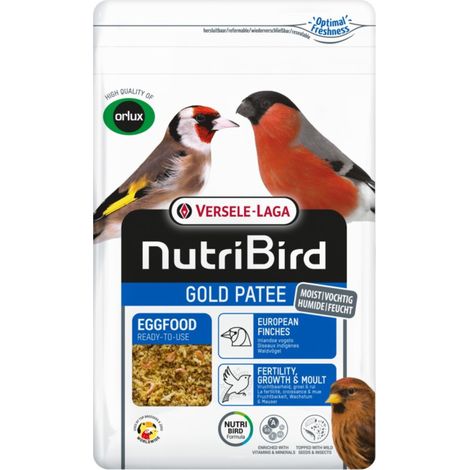 Versele Laga NutriBird Gold Patee Pinzones Europeos 1 kg - Alimento para huevos de aves tropicales (1/2)
