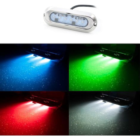 Projecteur LED submersible RGB pour embarcations - 12V - 30W - (1/5)