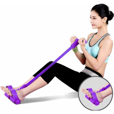 Corde de traction élastique, bandes de résistance, corde de traction de musculation, corde de traction de musculation, équipement de fitness de corde de traction élastique T-Audace (1/5)