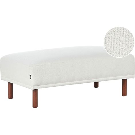 Ottoman HOLT Boucle White