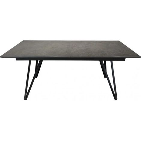 Table extensible 180 à 230 cm gris anthracite en céramique - ONYX (1/5)