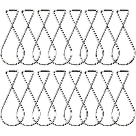 Lot de 100 crochets de suspension pour faux plafonds, idéaux pour les bureaux, les maisons et les magasins.-6.3x2.8cm-Silver (1/3)