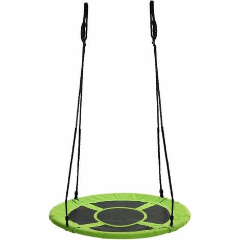 Nestschaukel grün aus 600D Polyester Schaukel Durchmesser 90 cm inkl. Seile bis 150 kg