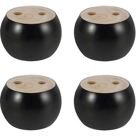 Pieds de meubles en bois, pieds de support ronds pour canapé, pieds sphériques pour armoires en bois (1/5)
