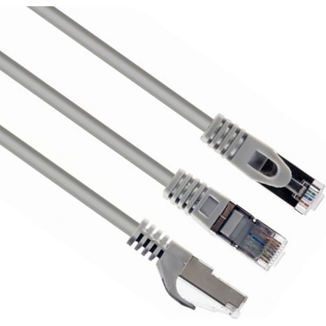 PP6-2M Câble/Cordon réseau CableXpert RJ45 Catégorie 6 FTP (F/UTP) Droit 2m (Gris) (1/4)