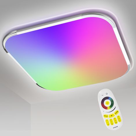 SWANEW Lampada a soffitto a LED 36W LAMPAGNO LED RGB LAMPAGNO Dimmmeble CAMBIAMENTO Dimmie con lampada a soffitto del telecomando per la camera da letto del soggiorno bagno per bambini (1/5)