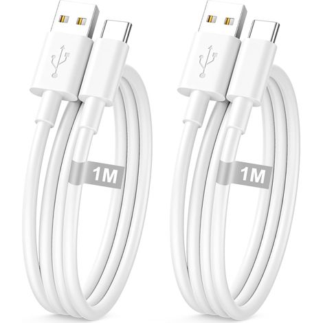 Cavo di ricarica USB-C da 1 m / confezione da 2 per iPhone 16/15, cavo di ricarica rapida Type-C per Apple CarPlay e Android Auto, cavo da USB a USB-C per iPhone 16/16e/15 Pro Max, iPad, Samsung (1/3)