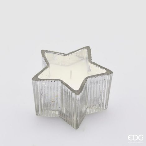 EDG Enzo De Gasperi Candela Stella H 6,5 Cm D 10,5 Cm Vanilla Scatola Regalo