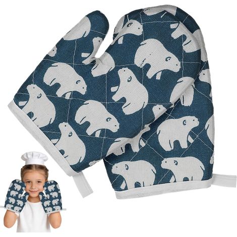 Cuisine Enfant 2 Pièces De Cuisine pour Enfants en Coton avec Boucle De Suspension pour Pâtisserie Et Barbecue (1/5)