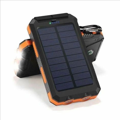1 Chargeur Solaire,20000mAh,2 Ports USB,Sans Fil,Rapide 3A,Camping Randonnée (1/4)