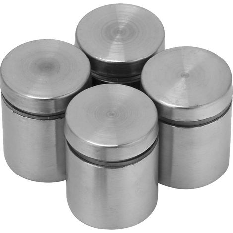 4 broches de fixation publicitaires en acier inoxydable, boulons de montage pour entretoises en verre (2525 mm) (1/5)