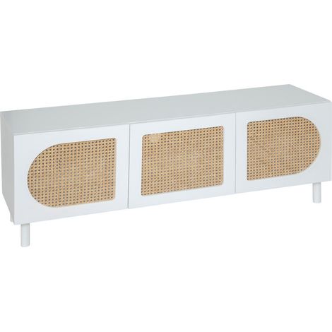 Porta tv cabras 140x50cm bianco - Atmosphera créateur d'intérieur (1/3)