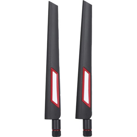 Lot de 2 antennes WiFi double bande MIMO SMA pour routeur, carte réseau sans fil et adaptateur USB (1/5)