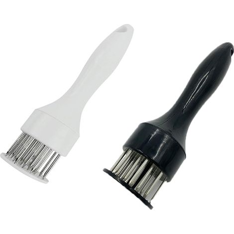 Set de 2 attendrisseurs à viande, acier inoxydable, poignée ergonomique, pour steak poulet porc, cuisine maison restaurant (1/5)