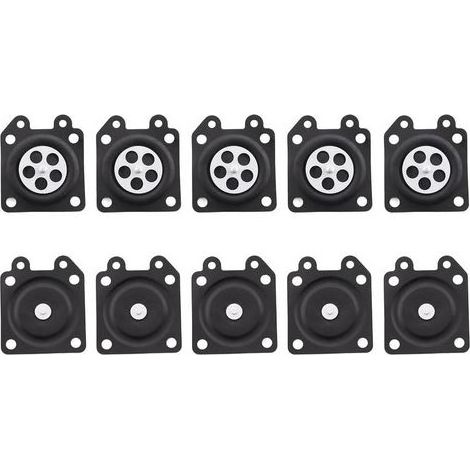 Lot de 10 membranes de carburateur pour carburateur Walbro WA & WT pour de nombreux outils de jardin par exemple Stihl, Partner, Echo, Efco, Alpina, Fuji, Robin, Tanaka, Shindaiwa, (1/4)