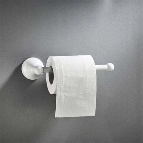 White Antique Toilet Paper Holder, Brass Kitchen Roll Holder, Wall Mounted Toilet Roll Holder, Brushed Bronze