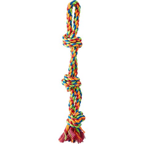 Croci Cotonosso - Corda da gioco per cani in puro cotone, Corda per cani 3 nodi doppi, 8 CM/46g (1/3)