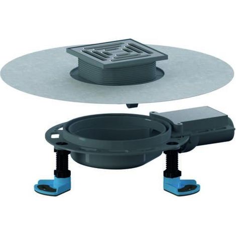 Dallmer DallDrain Pure Plan Bodenablauf 120x120mm, DN 40, mit Kugelgelenk, ABS/PP/Edelstahl, 517098 (1/4)