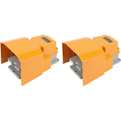 2 interrupteurs à pédale LTH-1/6, boîtier en aluminium, pièces de machines-outils, Silver Point, alimentation électrique industrielle, interrupteur à pédale de réinitialisation (1/5)