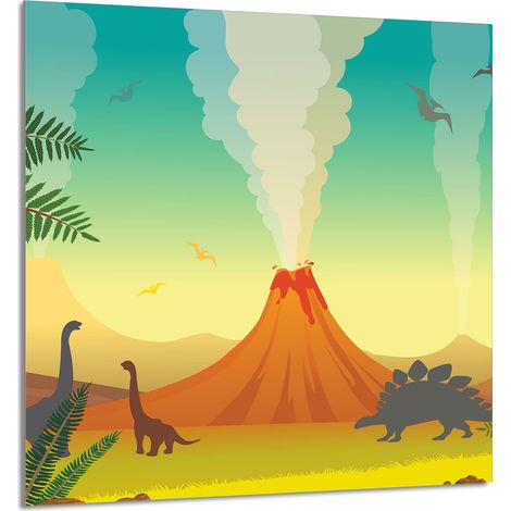 PANEL DE VIDRIO PARA COCINA 60x65 Volcán (1/5)